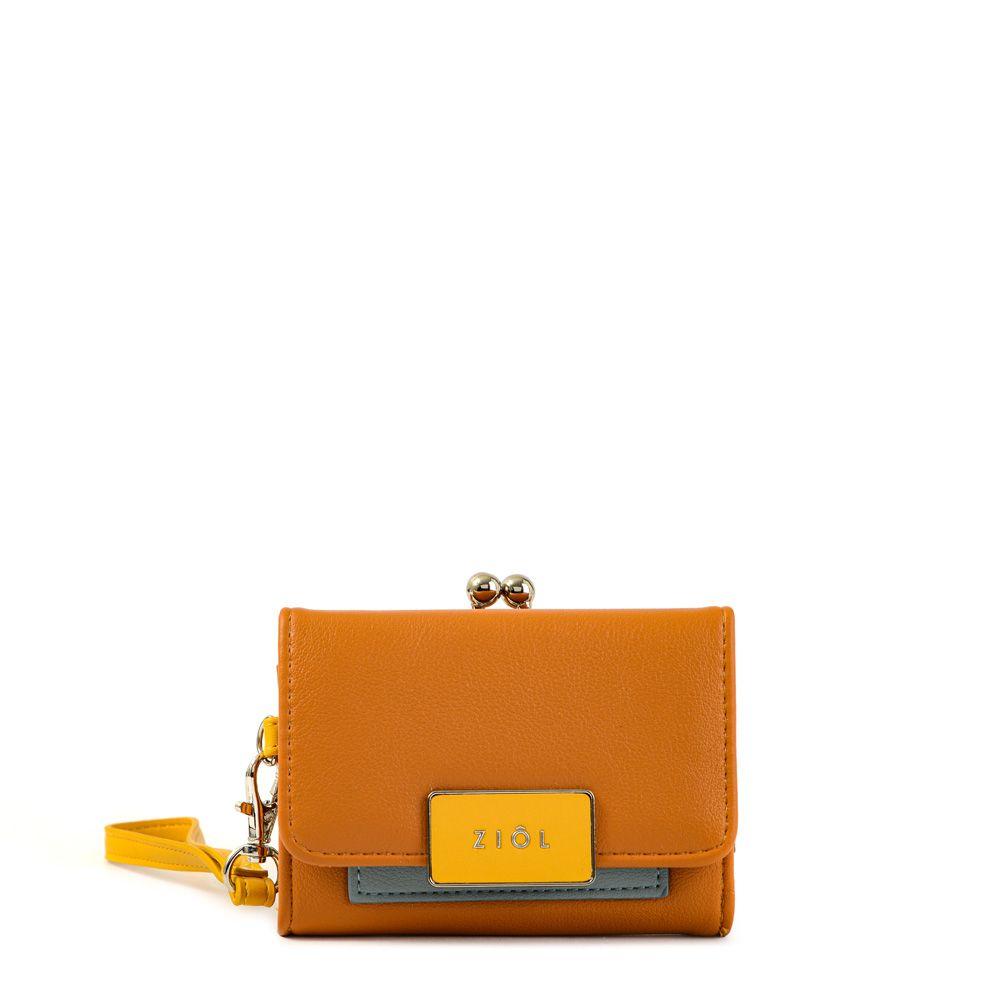 Billetera cierre exterior pequeña alanya camel-0