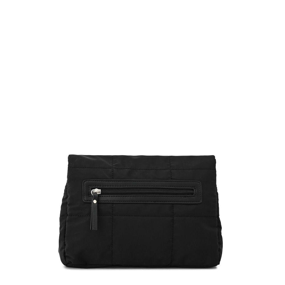 Cartera bandolera con tapa mediana tanya negro-2