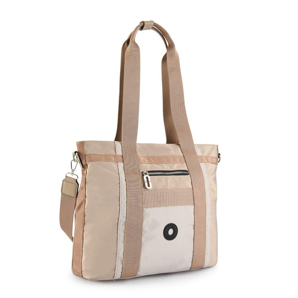 Cartera dos asas mediana evora taupe-1