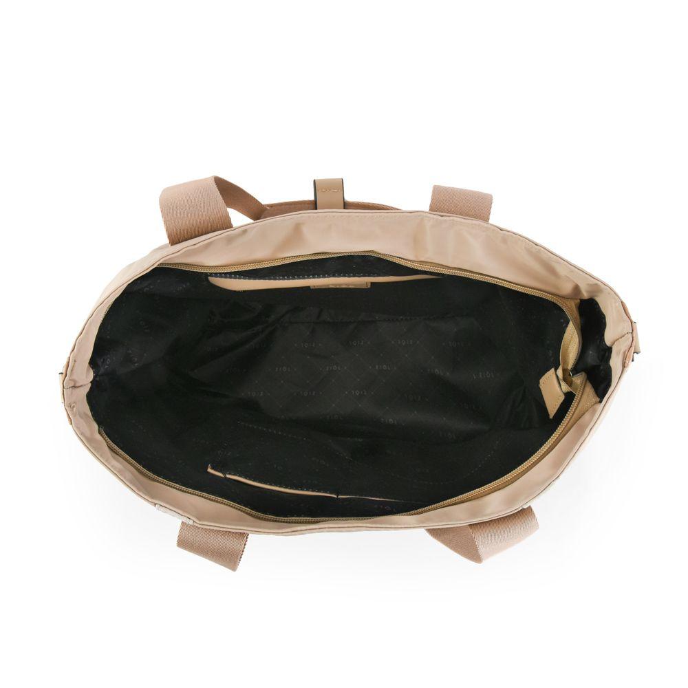 Cartera dos asas mediana evora taupe-3