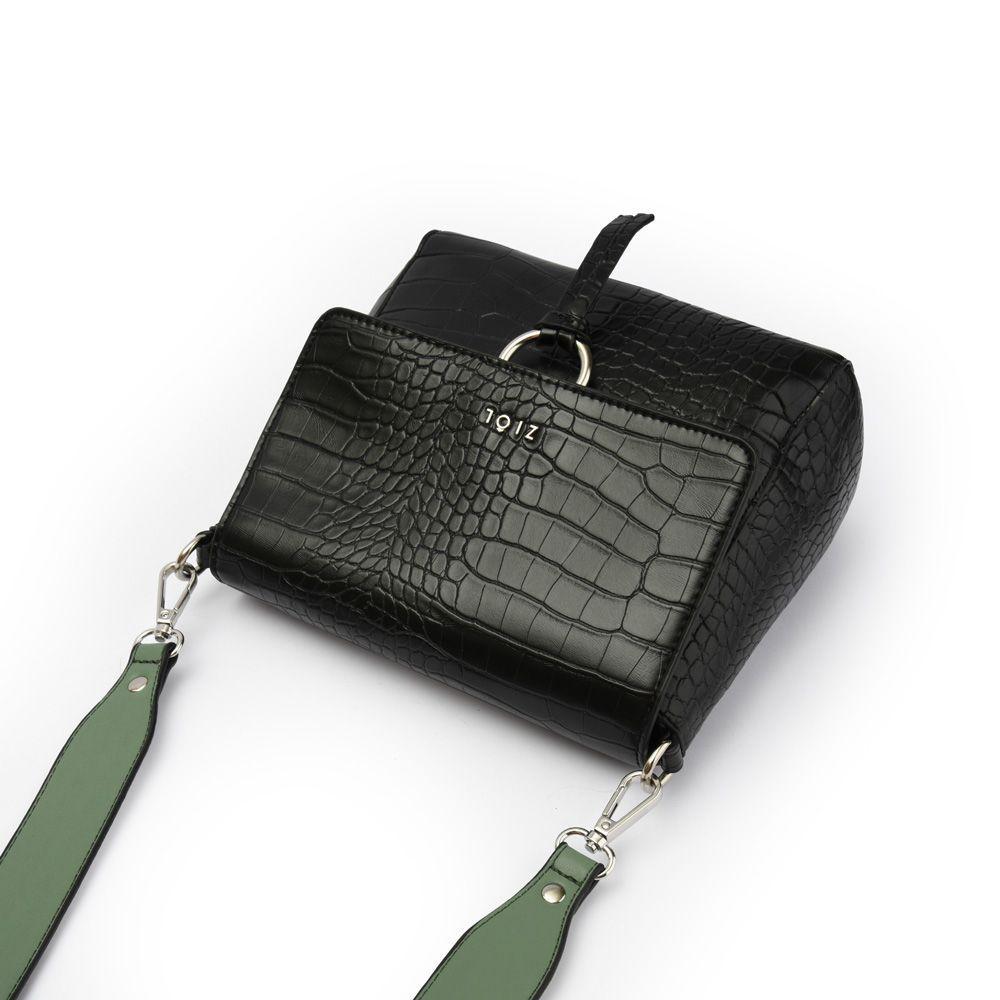 Serafina Cartera Bandolera Con Tapa Pequeña Negro-3