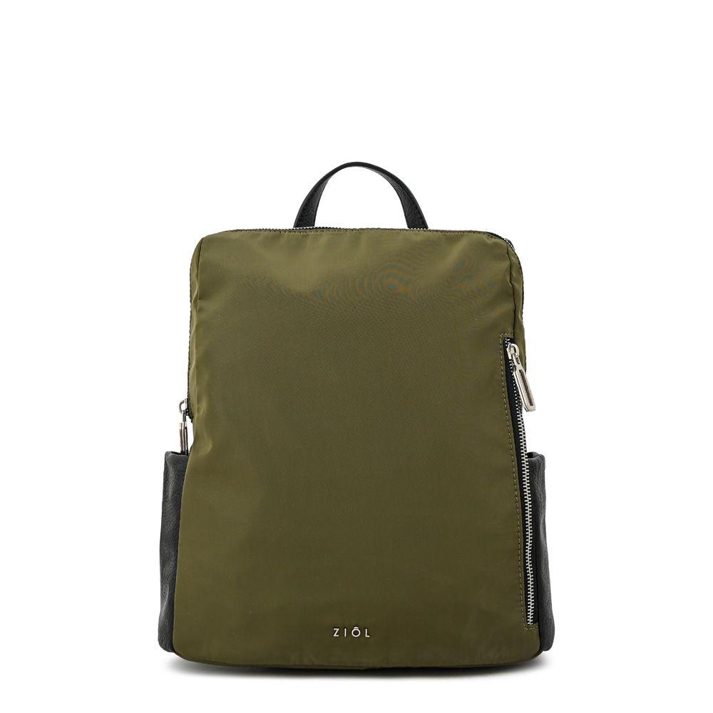 Mochila mediana devi verde oliva-0