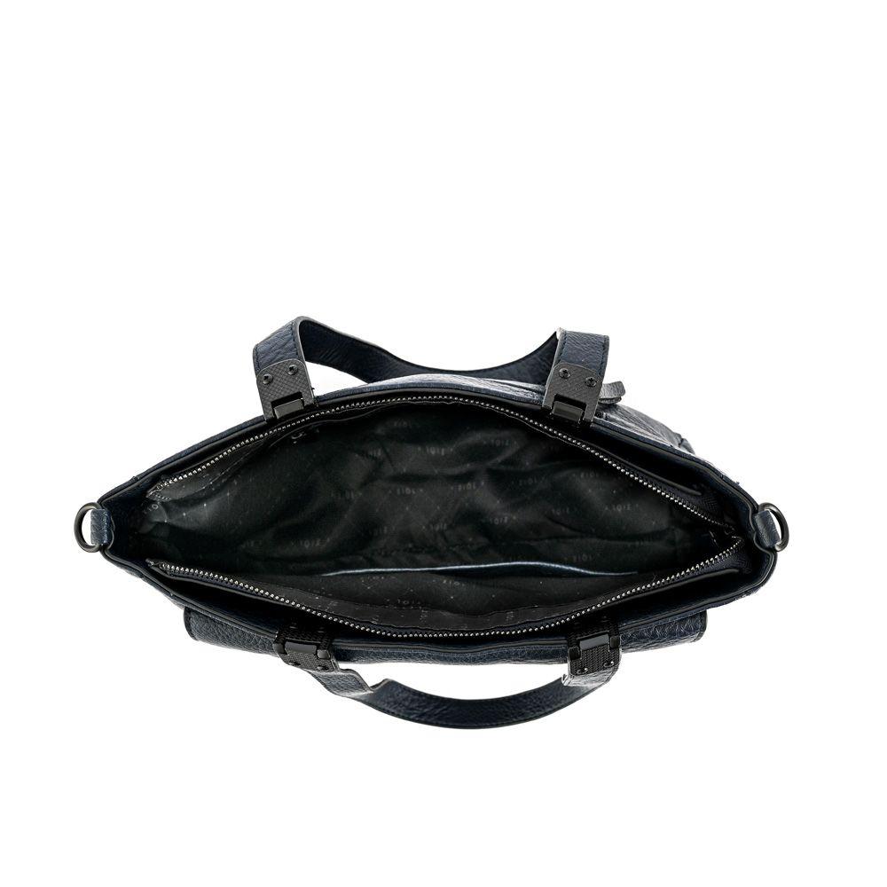 Cartera dos asas tres divisiones mediana jelena azul oscuro-3