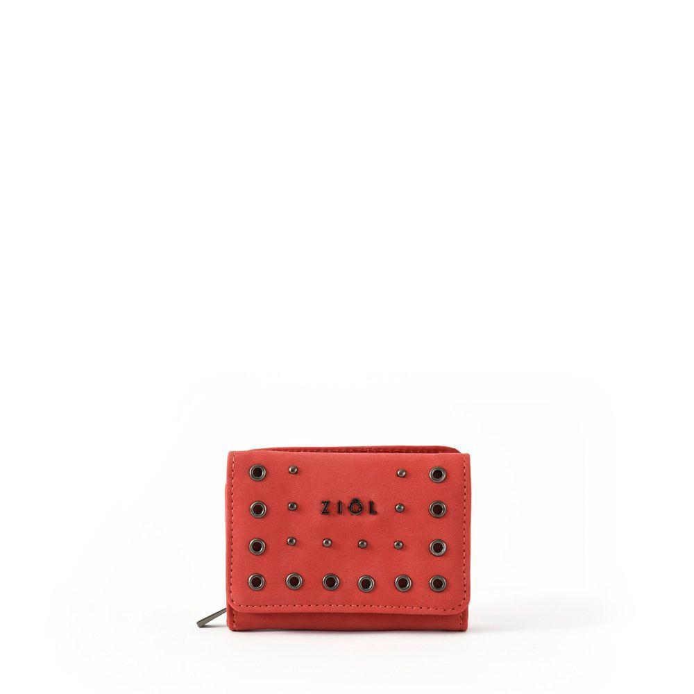 Oblina Billetera Cierre Exterior Chica Rojo-0