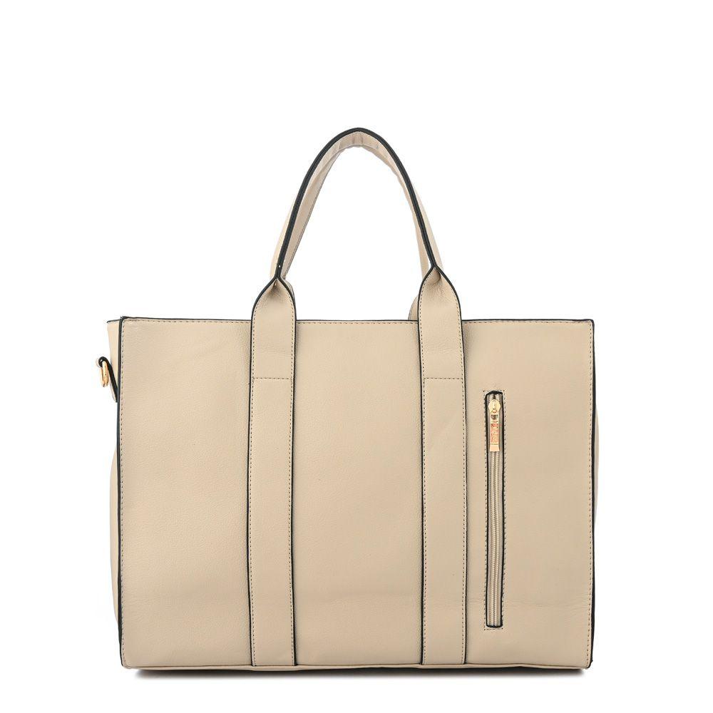Cartera dos asas porta notebook grande eladia beige-2
