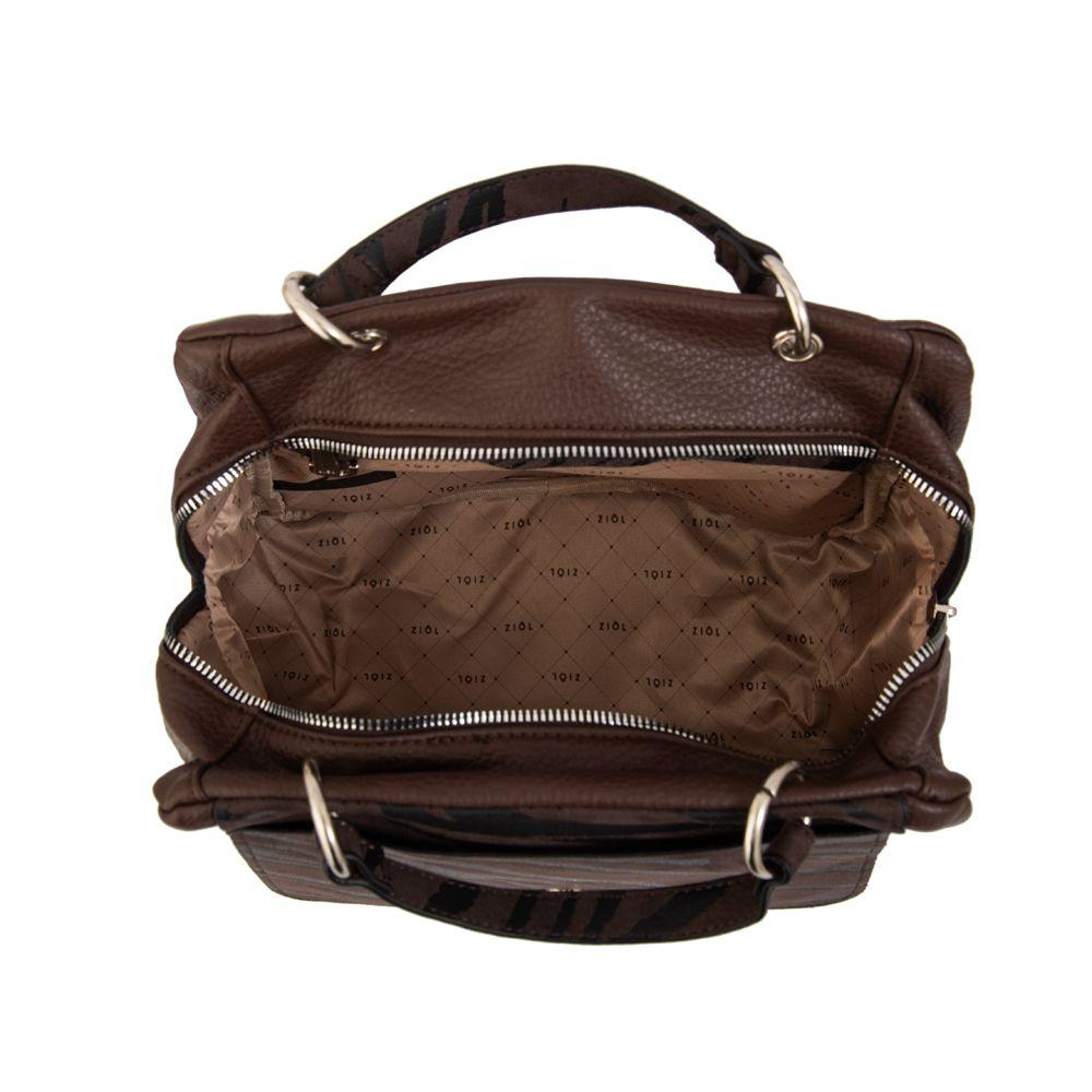 Mochila simoneta mediana café oscuro-3