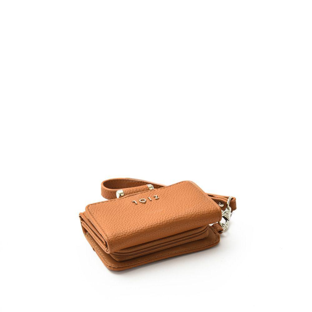 Chou Billetera Cierre Exterior Chica Camel-1