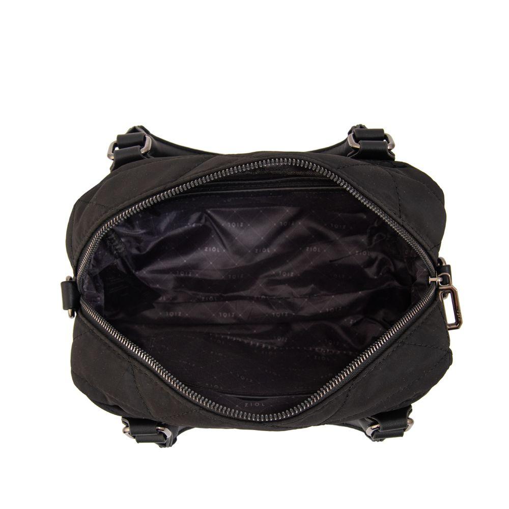 Cartera bandolera con asas brenda mediana negro-3