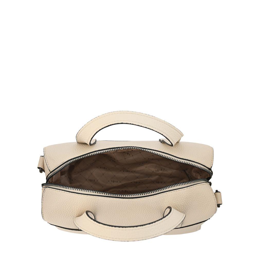 Cartera dos asas baul mediana sally blanco crudo-3