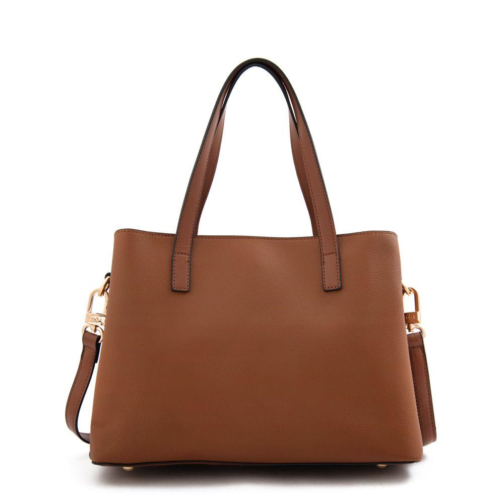 Cartera dos asas tres divisiones mediana biel café-2