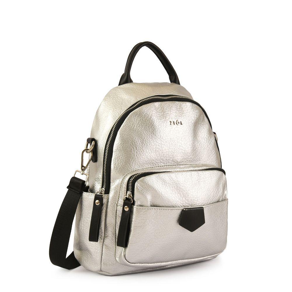 Mochila Ziol Mediana Lilio Plateado-1
