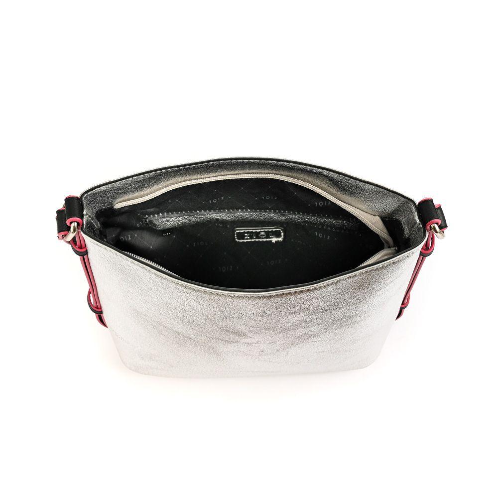 Bandolera Ziol Mediana Jamie Plateado-9