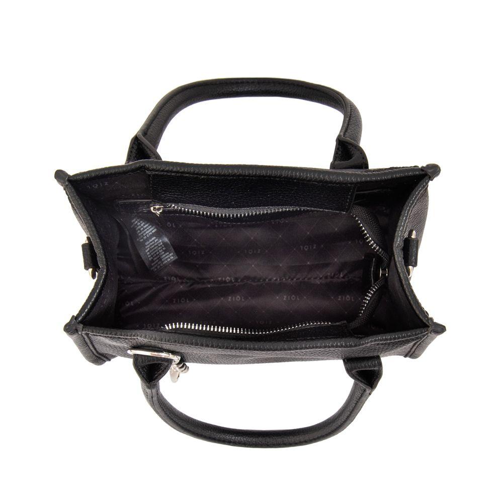 Cartera bandolera con asas renatta mediana negro-3
