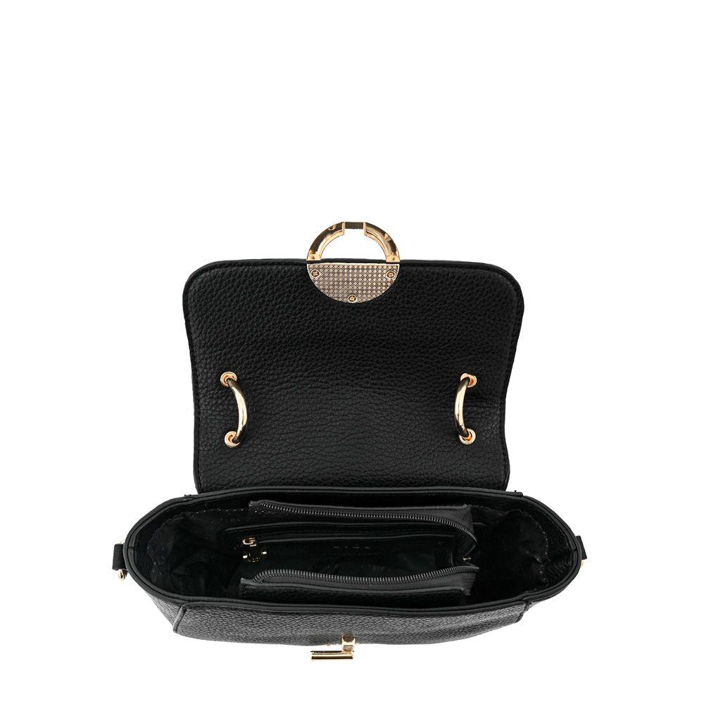 Cartera bandolera con tapa pequeña esme negro-3