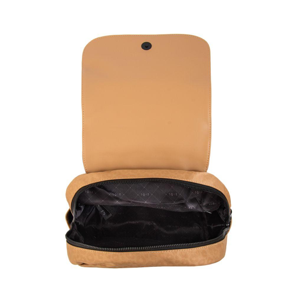 Mochila con tapa selina mediana beige-3