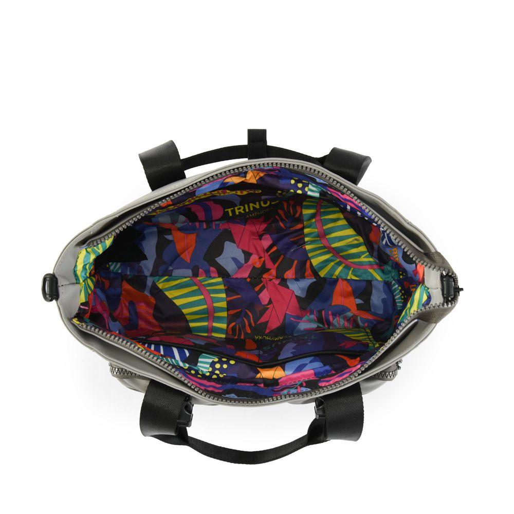 Agadir cartera dos asas mediana gris claro-3