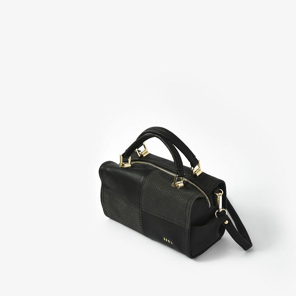 Raines Cartera Tipo Baul Negro-1