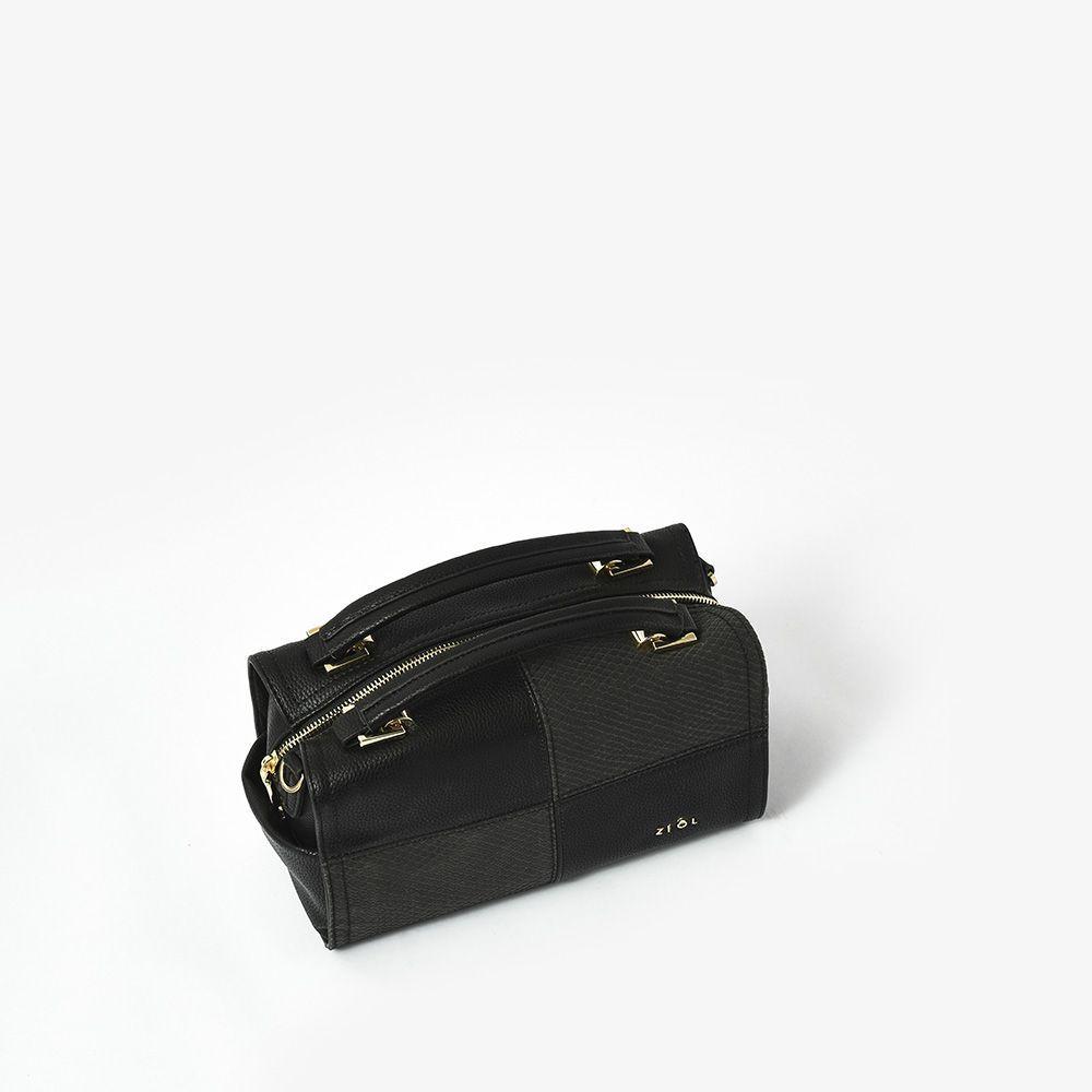 Raines Cartera Tipo Baul Negro-3