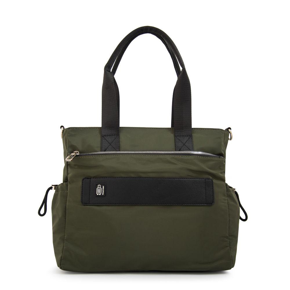 Cartera tote porta notebook elina grande verde oliva-2