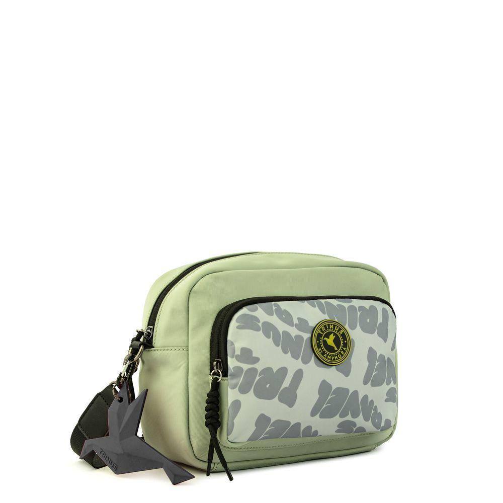 Cartera bandolera mediana parl gris-1