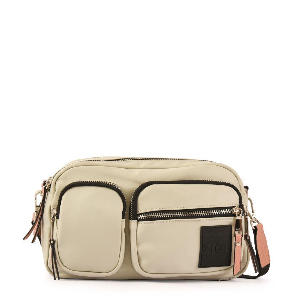 Cartera bandolera mediana fadora blanco crudo-0