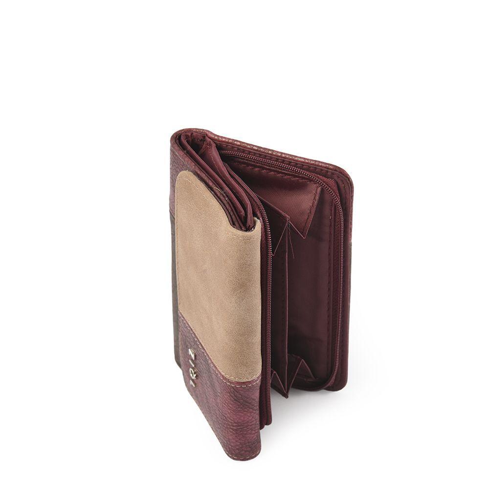Alonsa Billetera Mediana Con Cierre Exterior Tostado/Taupe-1