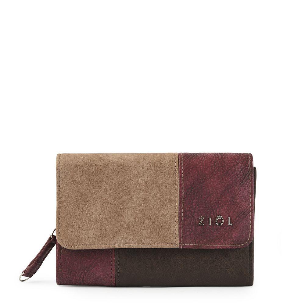 Alonsa Billetera Mediana Con Cierre Exterior Tostado/Taupe-0
