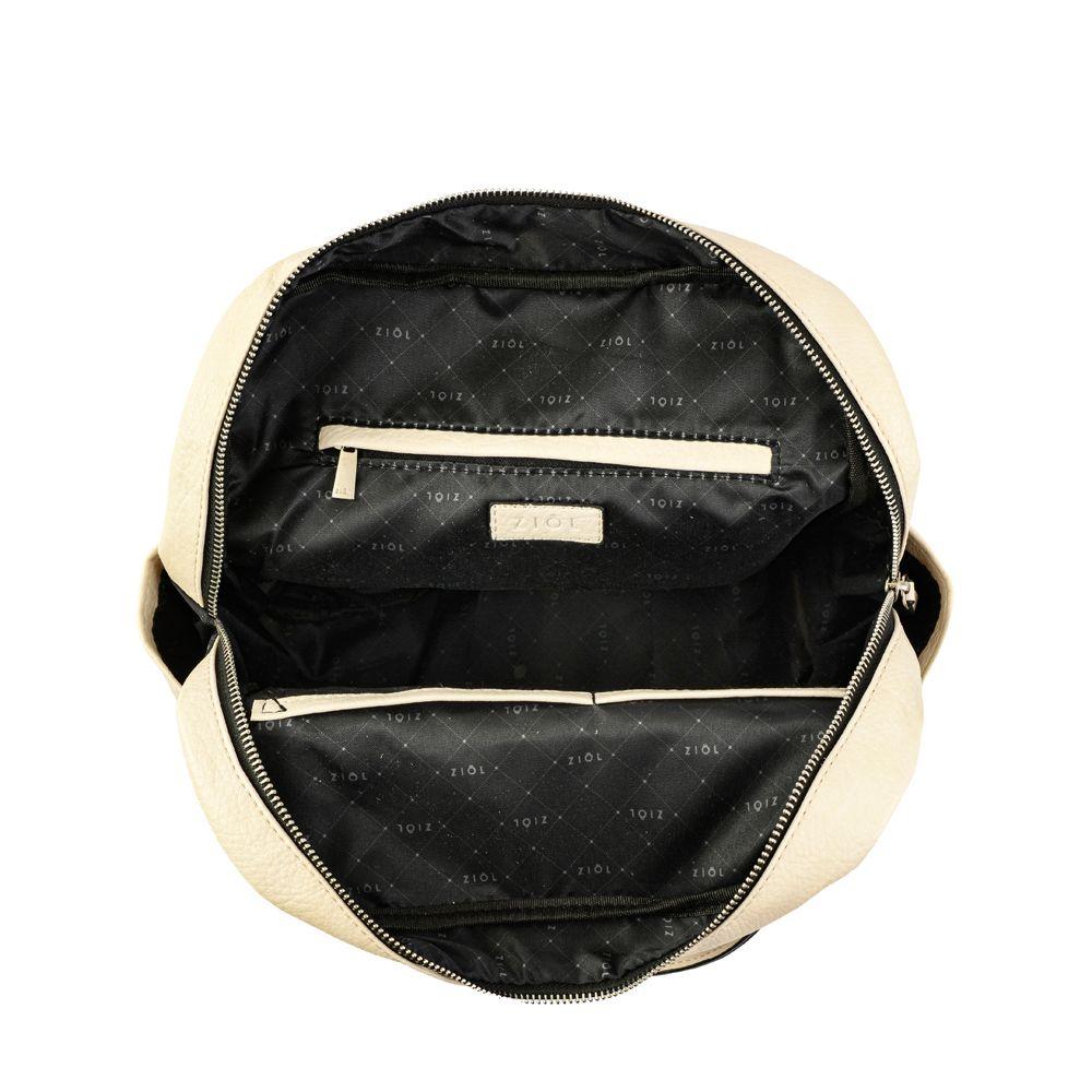 Mochila mediana agathe blanco crudo-3