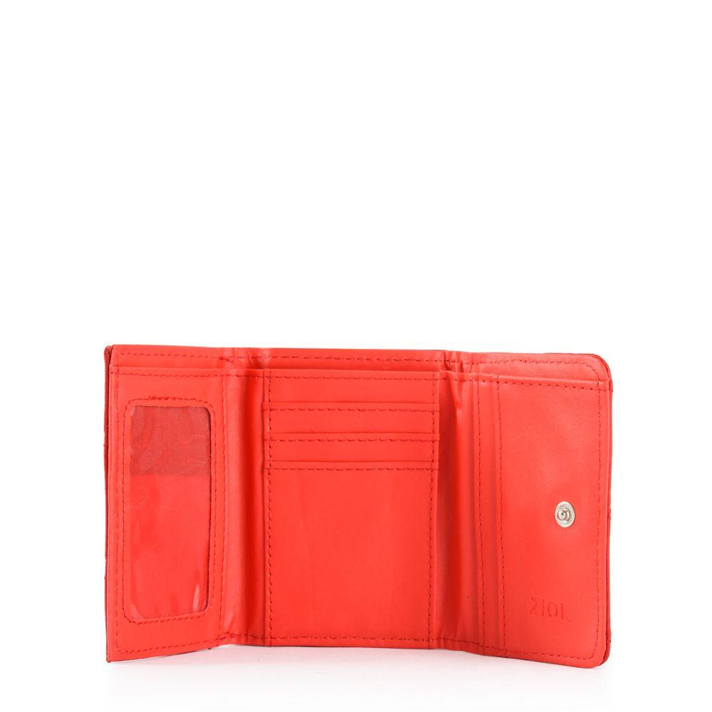 Billetera cierre exterior pequeña bouffi rojo-2
