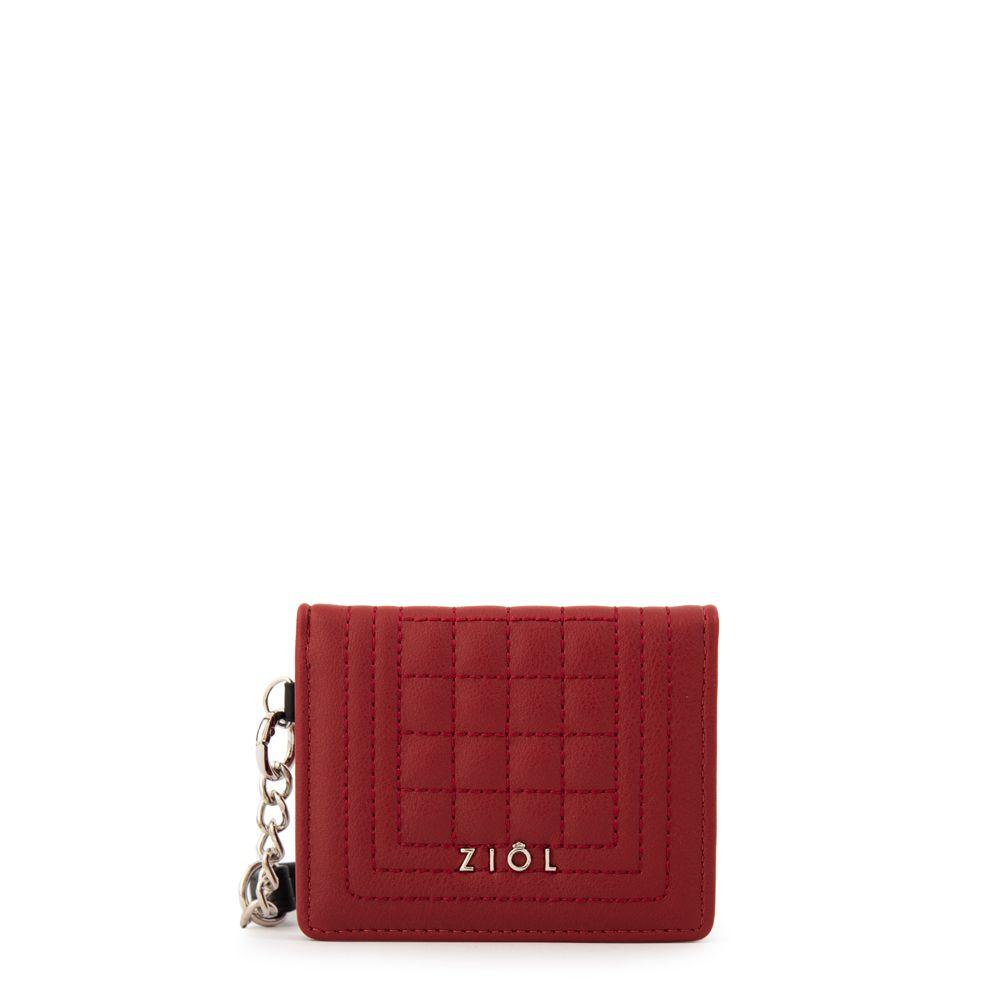 Tarjetero rectangular nay pequeña rojo-0