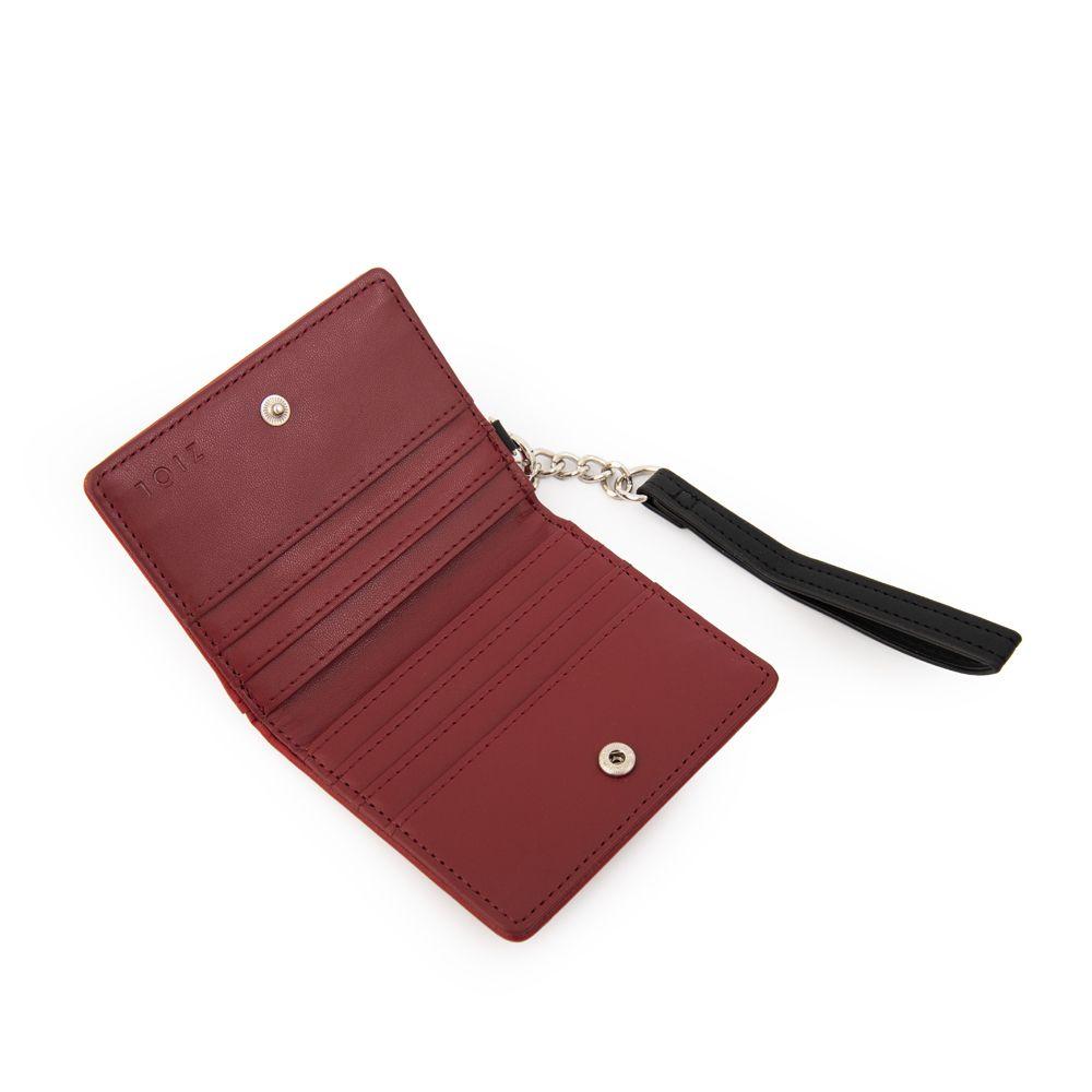 Tarjetero rectangular nay pequeña rojo-2