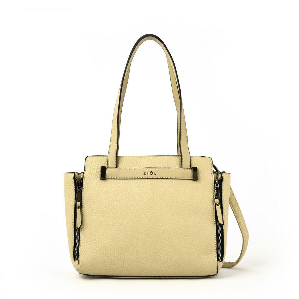 Matinee Cartera Tipo Dos Asas Tres Divisiones Beige-0