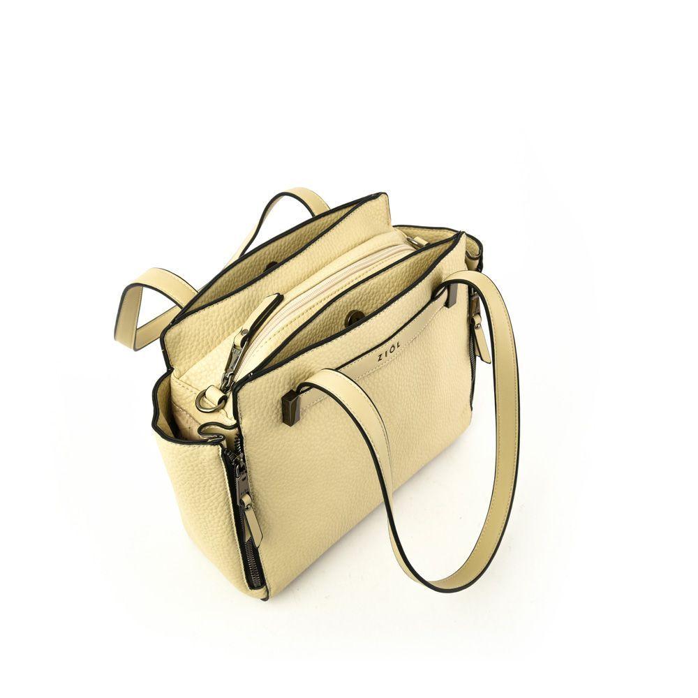 Matinee Cartera Tipo Dos Asas Tres Divisiones Beige-3