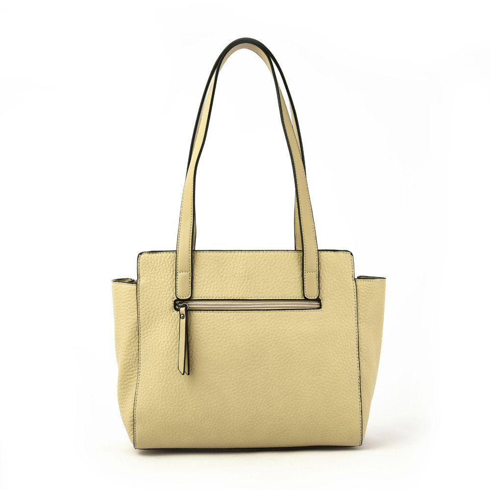 Matinee Cartera Tipo Dos Asas Tres Divisiones Beige-2