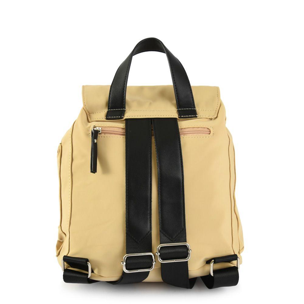 Mochila con tapa mediana elvas beige oscuro-2