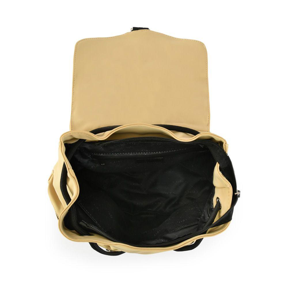 Mochila con tapa mediana elvas beige oscuro-3