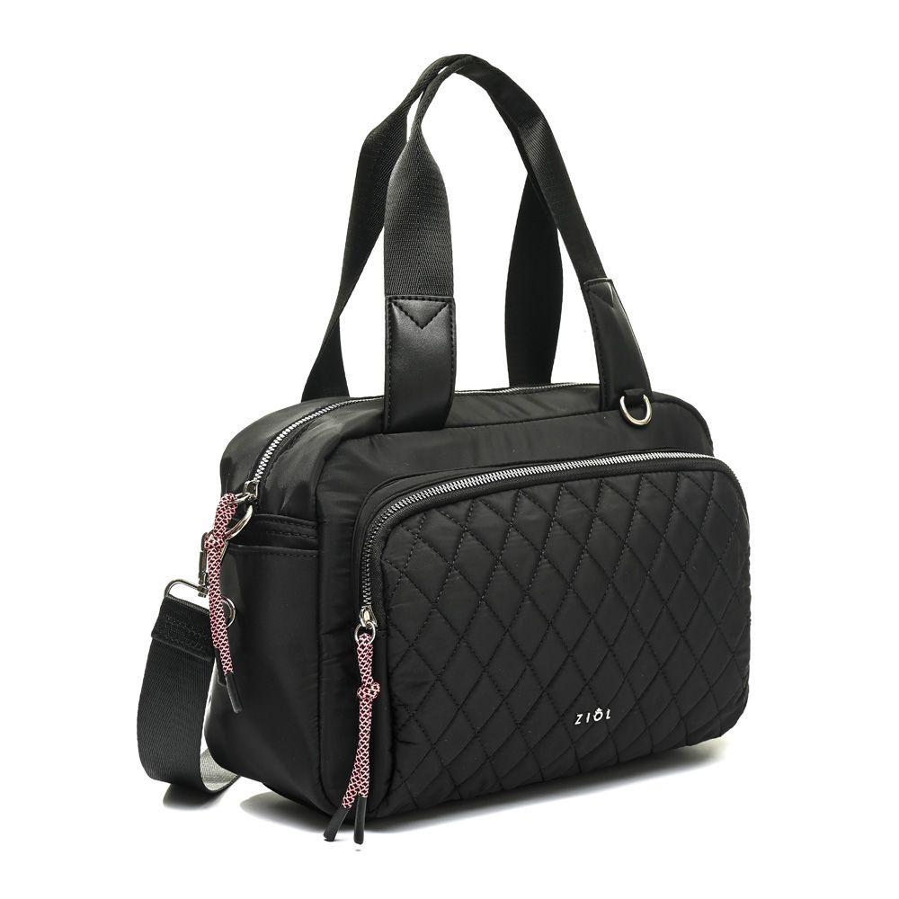 Cartera dos asas mediana luxor negro-0