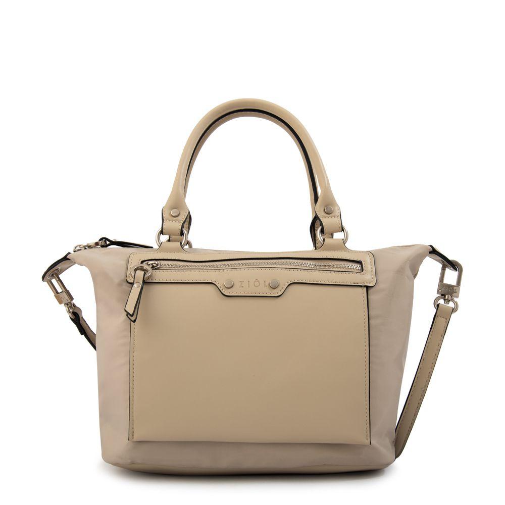 Cartera tote fanny mediana beige-0