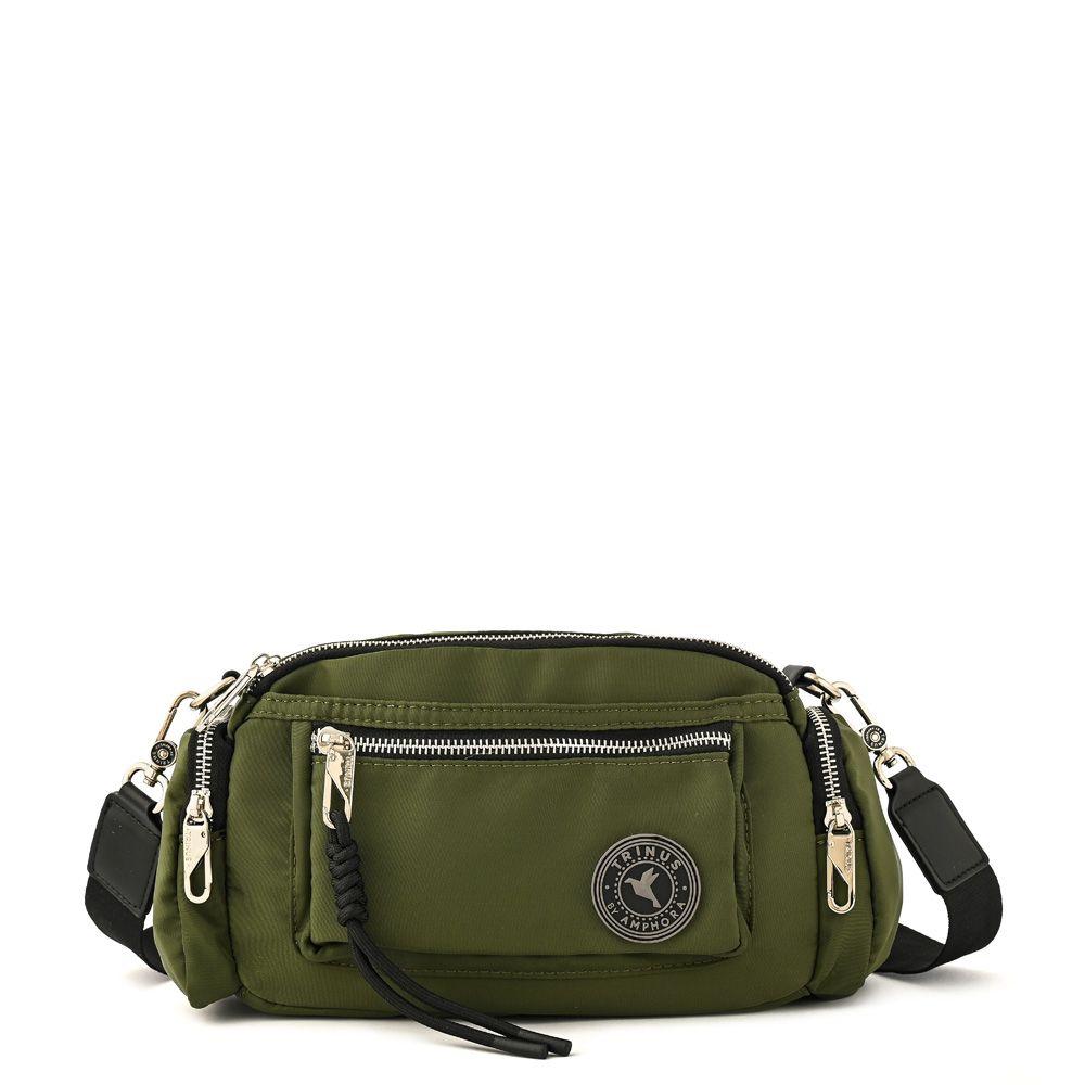 Cartera bandolera mediana halia verde oliva-0