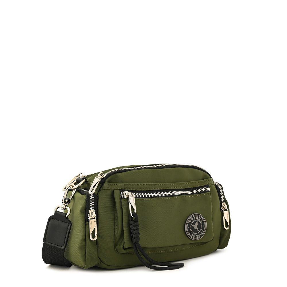 Cartera bandolera mediana halia verde oliva-1