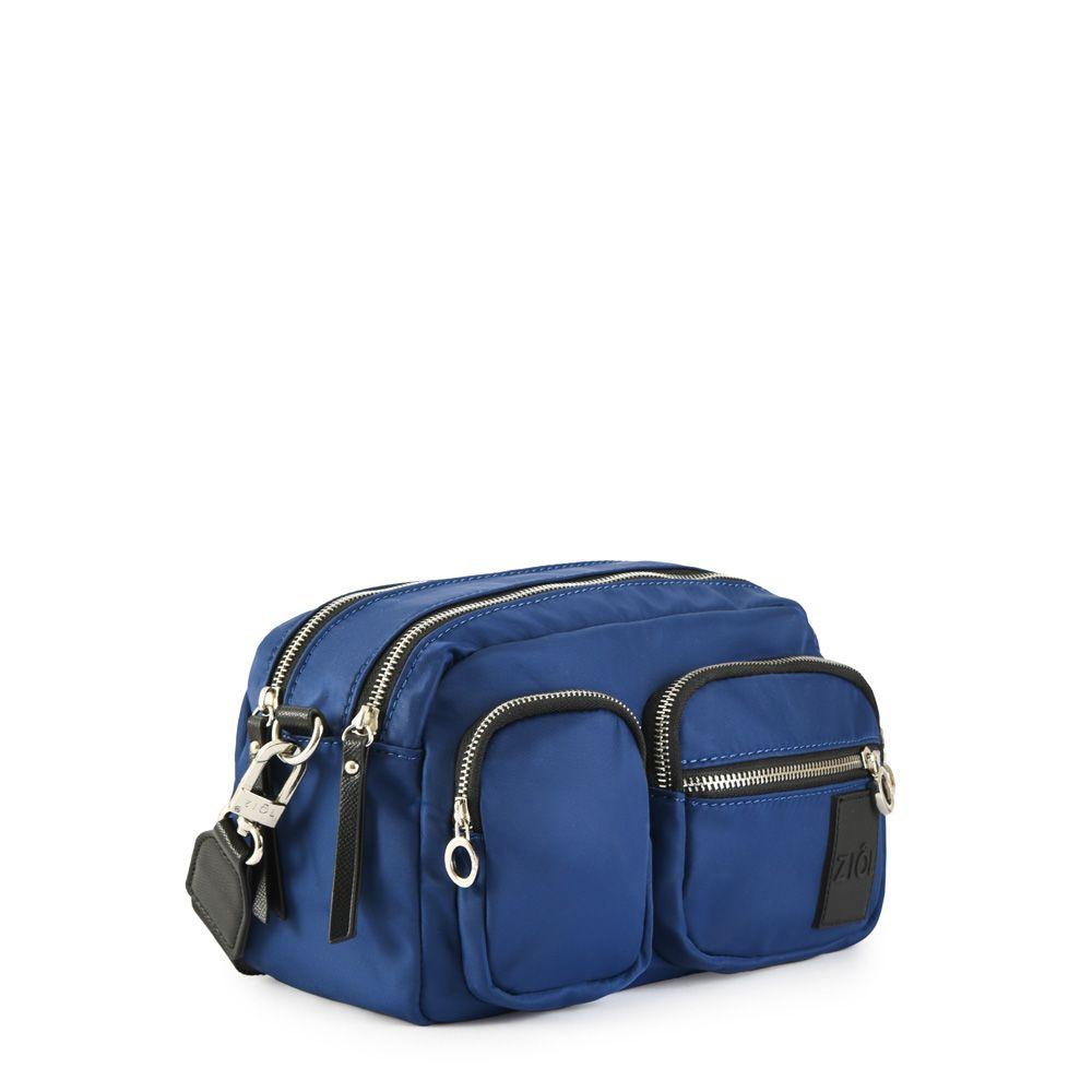 Cartera bandolera mediana fadora azul-1
