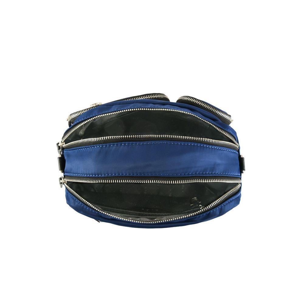 Cartera bandolera mediana fadora azul-3