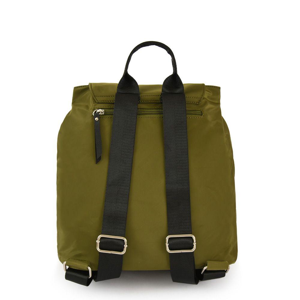 Mochila con tapa mediana amara verde oliva-2