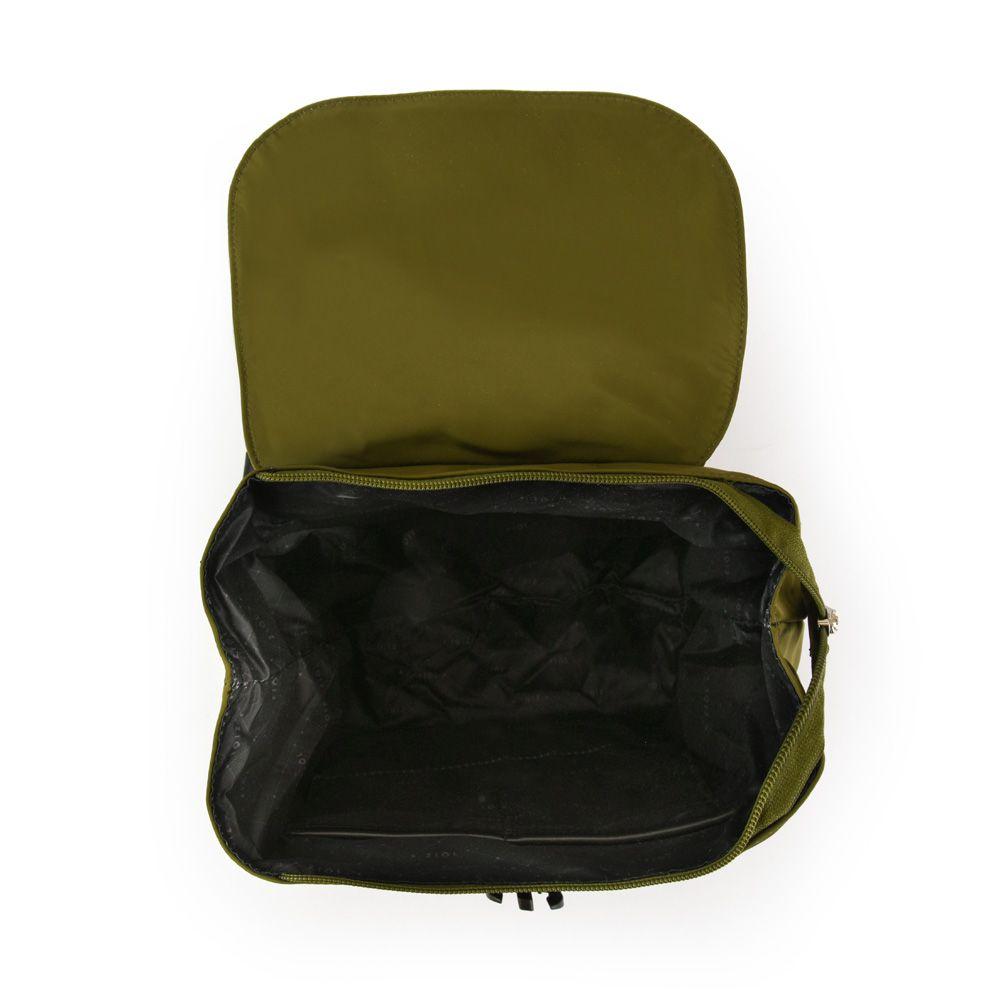 Mochila con tapa mediana amara verde oliva-3