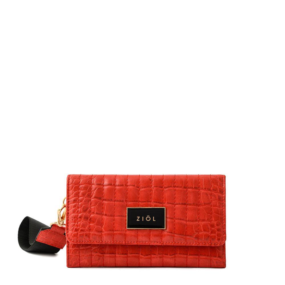Billetera mediana odzun rojo-0