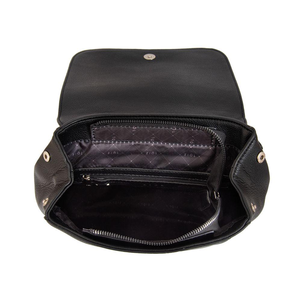 Mochila con tapa susana mediana negro-3