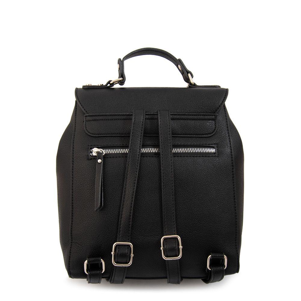 Mochila con tapa susana negro-2