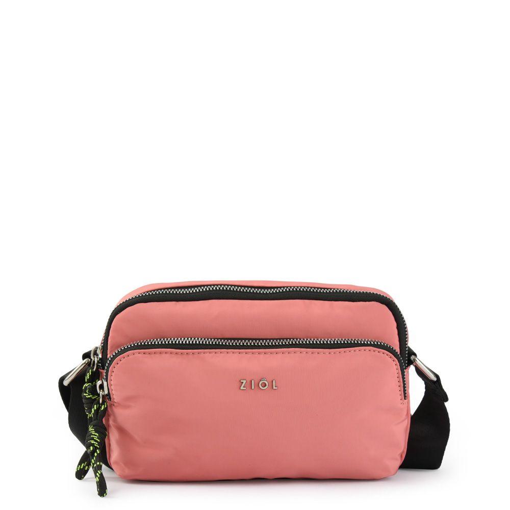 Cartera bandolera mediana simone coral-0