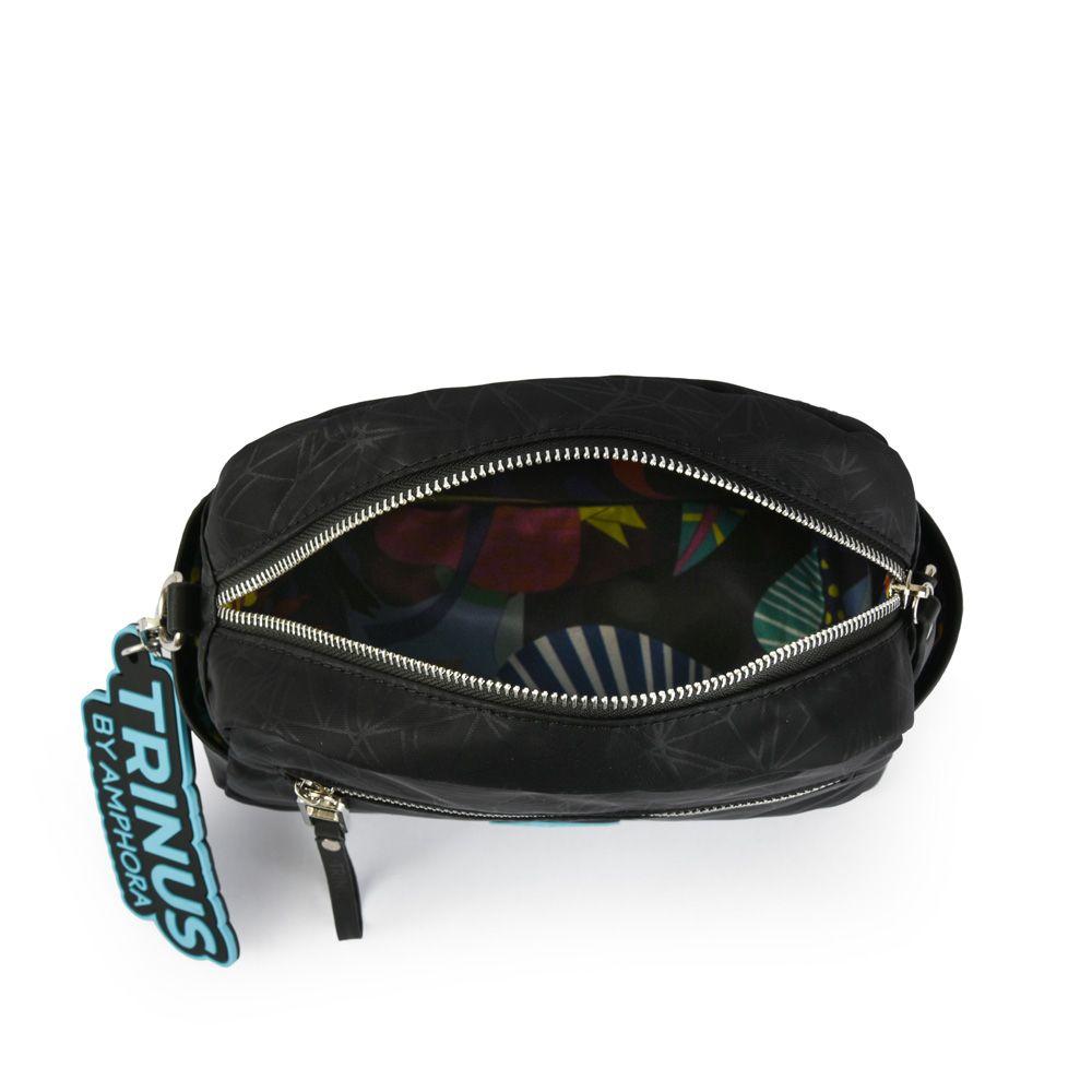 Cartera bandolera mediana saumon negro-3
