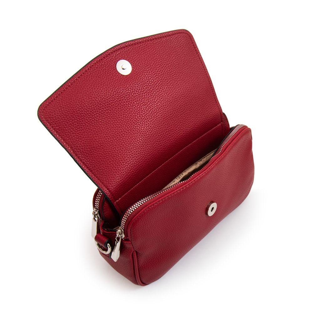 Cartera bandolera roma pequeña rojo oscuro-3